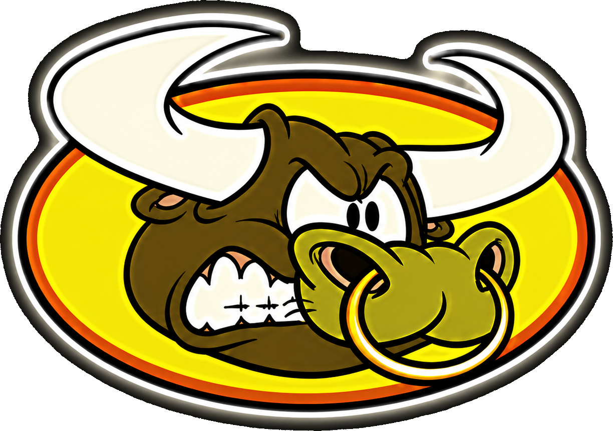JoJo's Jerky cartoon bull mascot